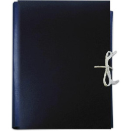 Папка для бумаг арх.150мм Devente, бумвинил, 4 завязки, синяя 3010579