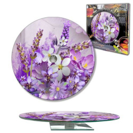 Блюдо стеклянное круглое вращающееся 280мм, в п/у Bennet 105-1484