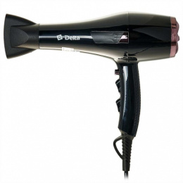 Фен 2000Вт, с диффузором, черный Delta DL-0908