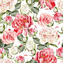 Клеенка столовая на тканевой основе с ПВХ покрытием 1,37х20м Grace ST1004-1