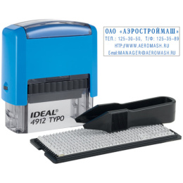 Штамп самонаборный 4-стр. 47х18мм Ideal 4912/DВ IDEAL