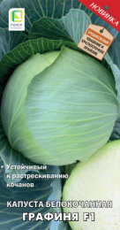 Капуста белокочанная Графиня F1 0,2г для квашения цветной пакет Поиск