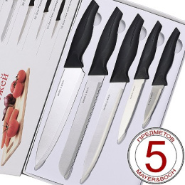 Набор ножей  5 предм. 5 ножей с пластиковыми ручками, в п/у Mayer & Boch 30740