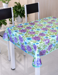 Скатерть ПВХ на нетканой основе с бейкой прямоугольная 110х130см Перспектива, в ассортименте Колорит