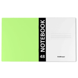Тетрадь  48 листов П Химия ErichKrause Neon зеленая, с пластиковой обложкой 59555