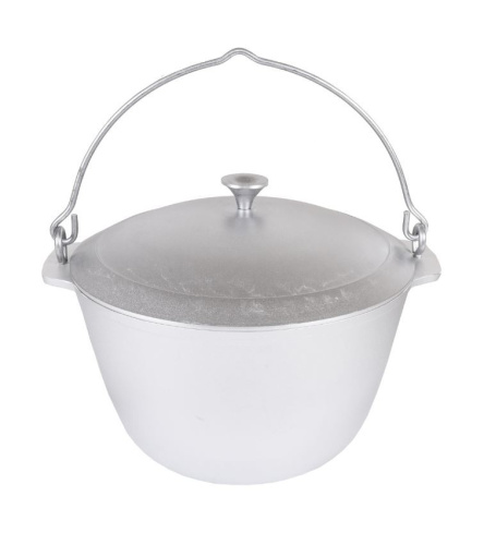 Котел походный алюминиевый литой  8,0л с крышкой Kukmara кп80