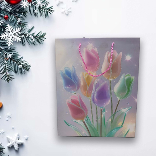 Пакет подарочный бумажный 26х32х10см ламинированный Радужный Дом РД21249