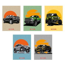 Книжка записная А6  16 листов Внедорожники 11871/5