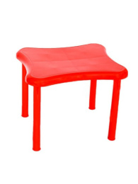 Стол детский пластиковый Капитоша 596х500х494мм, красный Стандарт Пластик Групп 160-0054