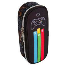 Пенал Devente овальный Game, с внутренним органайзером-створкой 7023338