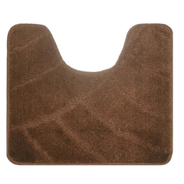 Коврик напольный для туалета U-type на латекс. основе  55х 90см толщина 11мм, коричневый Banyolin