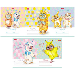 Тетрадь  12 листов линейка Hatber Кигуруми 12Т5В2