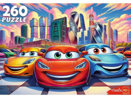 Пазлы  260 элементов Городские машинки Х260-4548