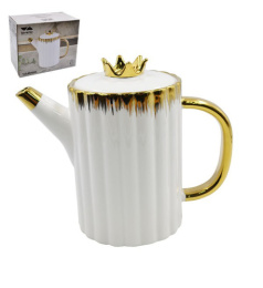 Чайник заварочный фарфоровый 0,87л Роскошь, в п/у Lavenir 333-110