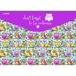 Папка с кнопкой А4 0.15 Devente Owls 3071909