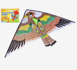 Воздушный змей 110х70см Птица, с леской Funny toys 325429