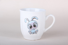 Кружка керамическая 210мл Зайчик Коралл MB210