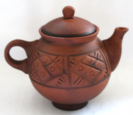 Чайник заварочный керамический (молочение) 0,6л Кунгурская керамика 120451