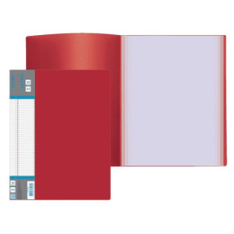 Папка с  20 файлами Devente Daily А4 500мкм, непрозрачная красная 3101405