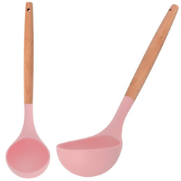 Половник силиконовый 31см деревянная ручка, Бон-роз Мультидом DA50-186