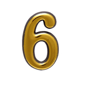 Цифра 6, золото Аллюр 26304