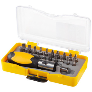 Отвертка реверсивная с набором бит 22 предмета Park 008605