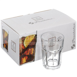 Набор стаканов стеклянных Casablanca 6шт. 355мл высокие V-BLOK, в п/у Pasabahce Турция 52708