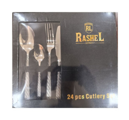Набор столовых приборов из нержавеющей стали 24 предм. в п/у Rashel R-212/24