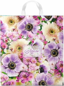 Пакет подарочный ПВД петлевой 38х42см 40мкм Адель ПР3842АД