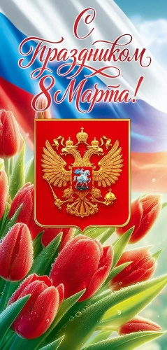 Открытка С праздником! 8 Марта 9.0001736