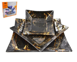 Набор салатников стеклянных 3шт. квадратные (150х150мм, 195х195мм, 250х250мм), в п/у Lavenir S3120Q/3-DD336