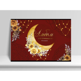 Альбом для рисования 40 листов Полумесяц, на скрепке 11024