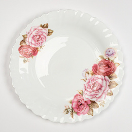 Тарелка стеклокерамическая глубокая 225мм/400мл Melorin Pars Opal PO-225-132