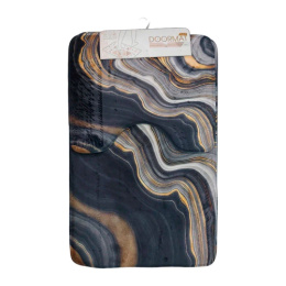 Комплект ковриков напольных для ванной и туалета 2пр. 50х 80см/40х50см Абстракция, велюр, кант Радужный Дом РД68212