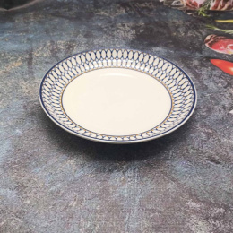 Тарелка фарфоровая мелкая 220мм с узором Восточная сказка Радужный Дом РД84939