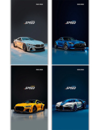 Блокнот А6  24 листа Разные автомобили 18, скоба Б24-3000