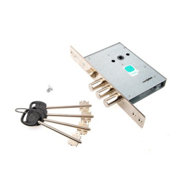 Замок врезной Гардиан-3011-4, длинный ключ Гардиан 40655