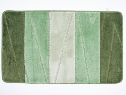 Коврик напольный для ванной на латекс. основе Enigma  50х 80см толщина 12мм, зеленый Aqua-Prime