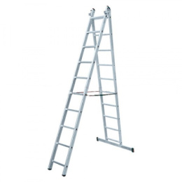 Лестница алюминиевая универсальная двухсекционная 12 ступеней (5,74м) Ufuk