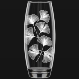 Ваза для цветов стеклянная бочонок h-26см Flora Каллы, в п/у Декостек 966-Г
