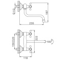 Смеситель настенный Frap F4612 Frap 42852