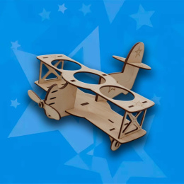 Подставка под пиво экошпон 28,5х28х18см Самолет ДомВуд Ф211