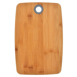 Доска разделочная деревянная бамбук 300х200х10мм с силиконовым отверстием, Гринвуд Vetta 851-182