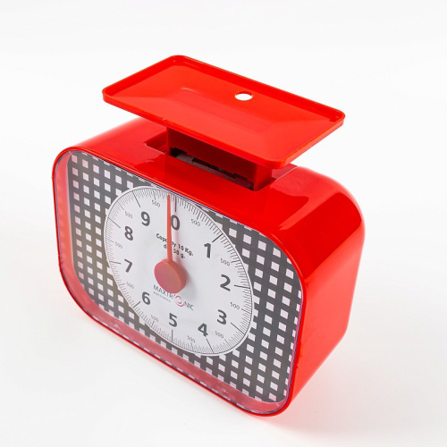 Весы кухонные механические до 10кг, красный Maxtronic MAX-1804