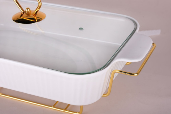 Мармит фарфоровый 363х190х60мм, в п/у Коралл ZD14454