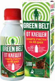 Для защиты участка от клещей 100мл флакон Грин Бэлт 02-766
