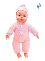 Пупс 30 см мягконабивной, звук, в ассортименте, в пакете Наша Игрушка LD9913F/634072