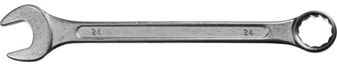 Ключ комбинированный 24х24мм хромированный Sparta 150525