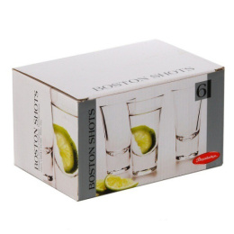 Набор стопок стеклянных Boston shots 6шт. 60мл, в п/у Pasabahce Бор 52194