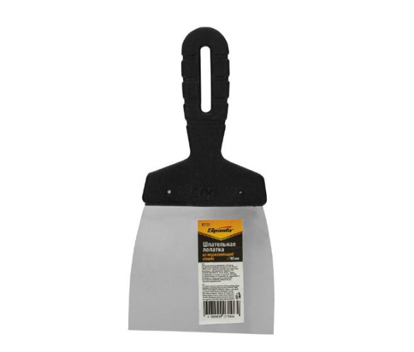 Шпатель нержавеющий 100мм пластиковая ручка Sparta 85135